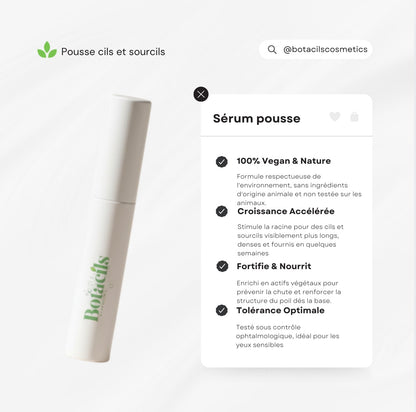 Sérum Botacils flacon 3ml — sérum pousse cils et sourcils vegan sans hormones